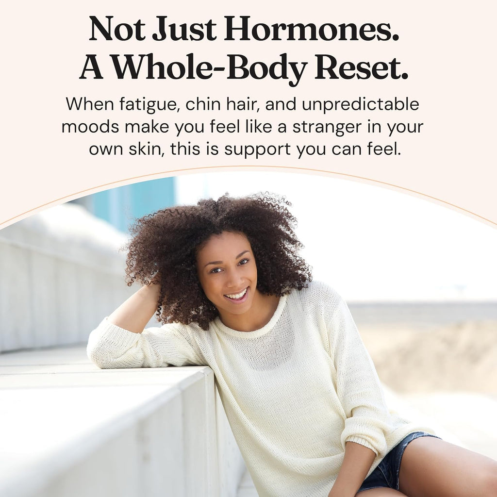 Nourished AndroEase Plus - Equilibrio Hormonal Vegano para Mujeres - Zinc, Reishi, Té Verde y Saw Palmetto - para Energía, Vitalidad y Bienestar Diario - 60 Cápsulas, Hecho en EE.UU.