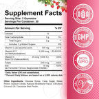 Vitamin B12 Gummies 5000 mcg con Hierro, Vitamina C, D3 y Folato - Complemento Alimenticio en Gominolas Sabor Fresa