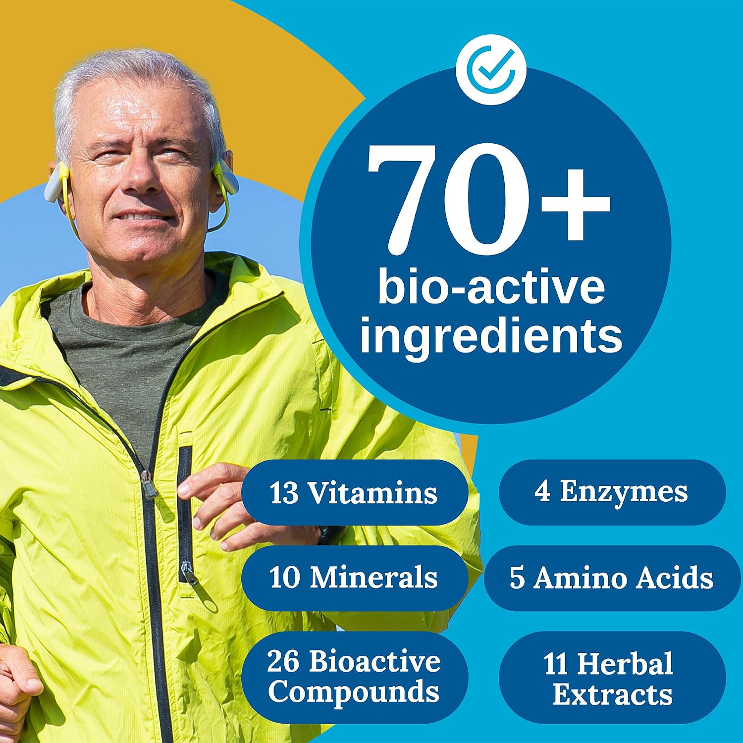 Xtendlife Total Balance Men's Multivitamin - Complejo Multivitamínico para Hombres