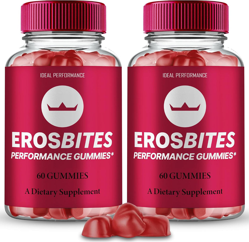 Eros Bites Gummies para Hombres - Máximo Rendimiento, Apoyo Natural para la Salud y Bienestar (2 Pack)