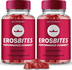 Eros Bites Gummies para Hombres - Máximo Rendimiento, Apoyo Natural para la Salud y Bienestar (2 Pack)
