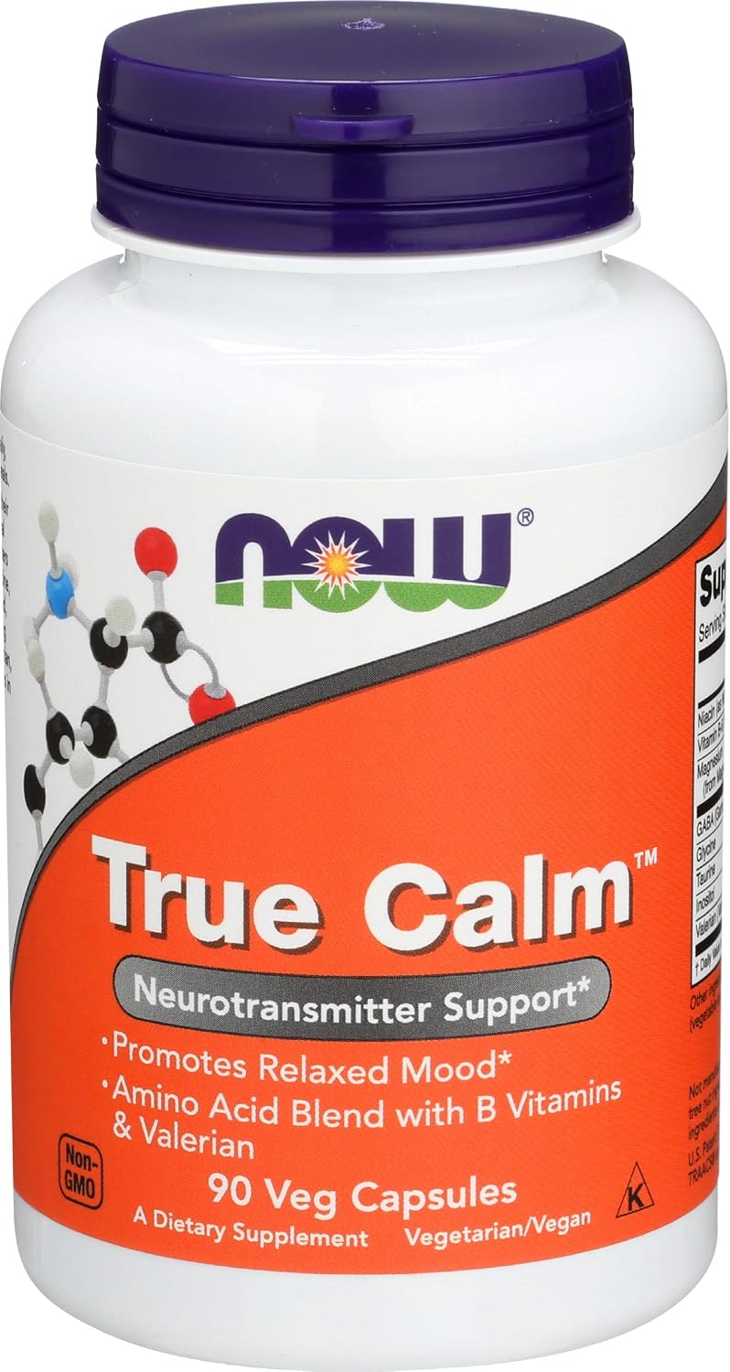Now Foods True Calm Amino Relaxer 45 Cápsulas (Paquete de 2)