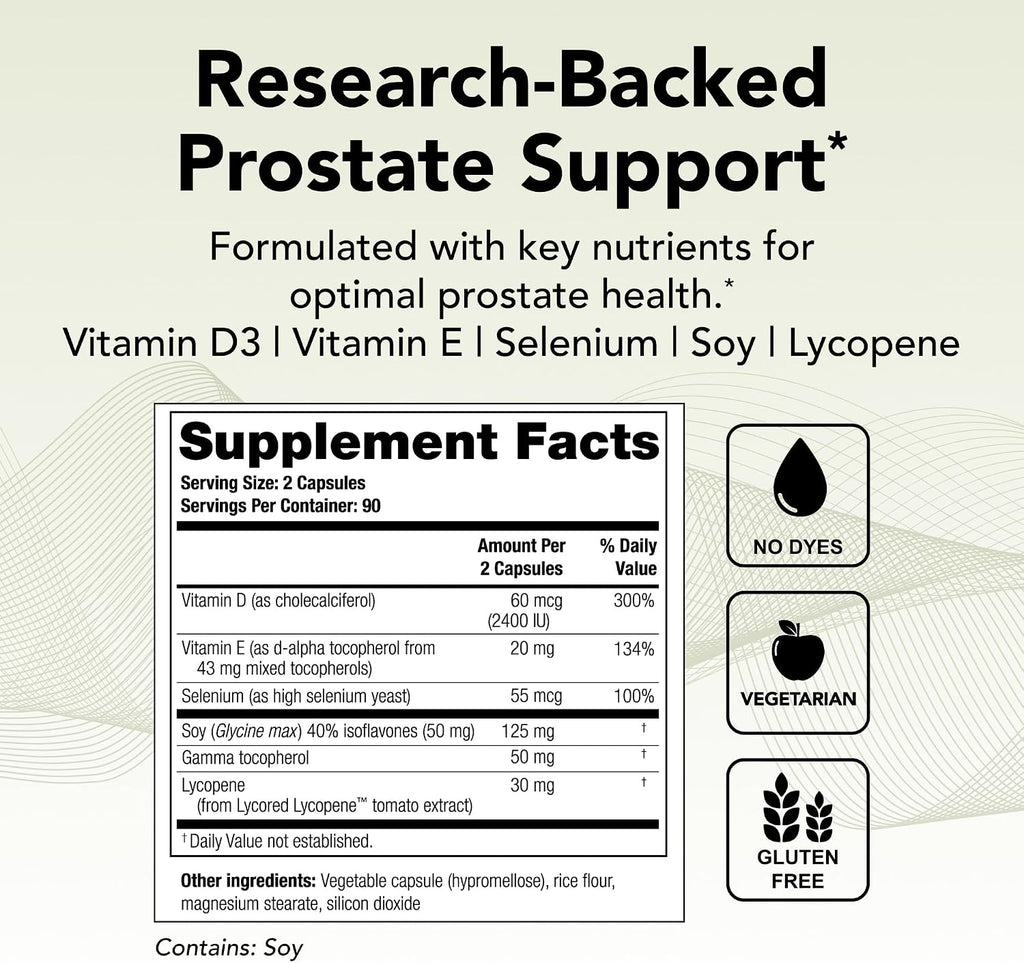 Theralogix Prostate 2.4 - Suplemento para la Salud de la Próstata - 180 Cápsulas