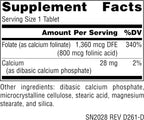 Source Naturals MegaFolinic, forma bioactiva de ácido fólico, 800 mcg - 120 comprimidos