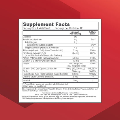 PROTOCOL FOR LIFE BALANCE Nutri-Dose B-12 – El funcionamiento normal del sistema nervioso. – Image 2