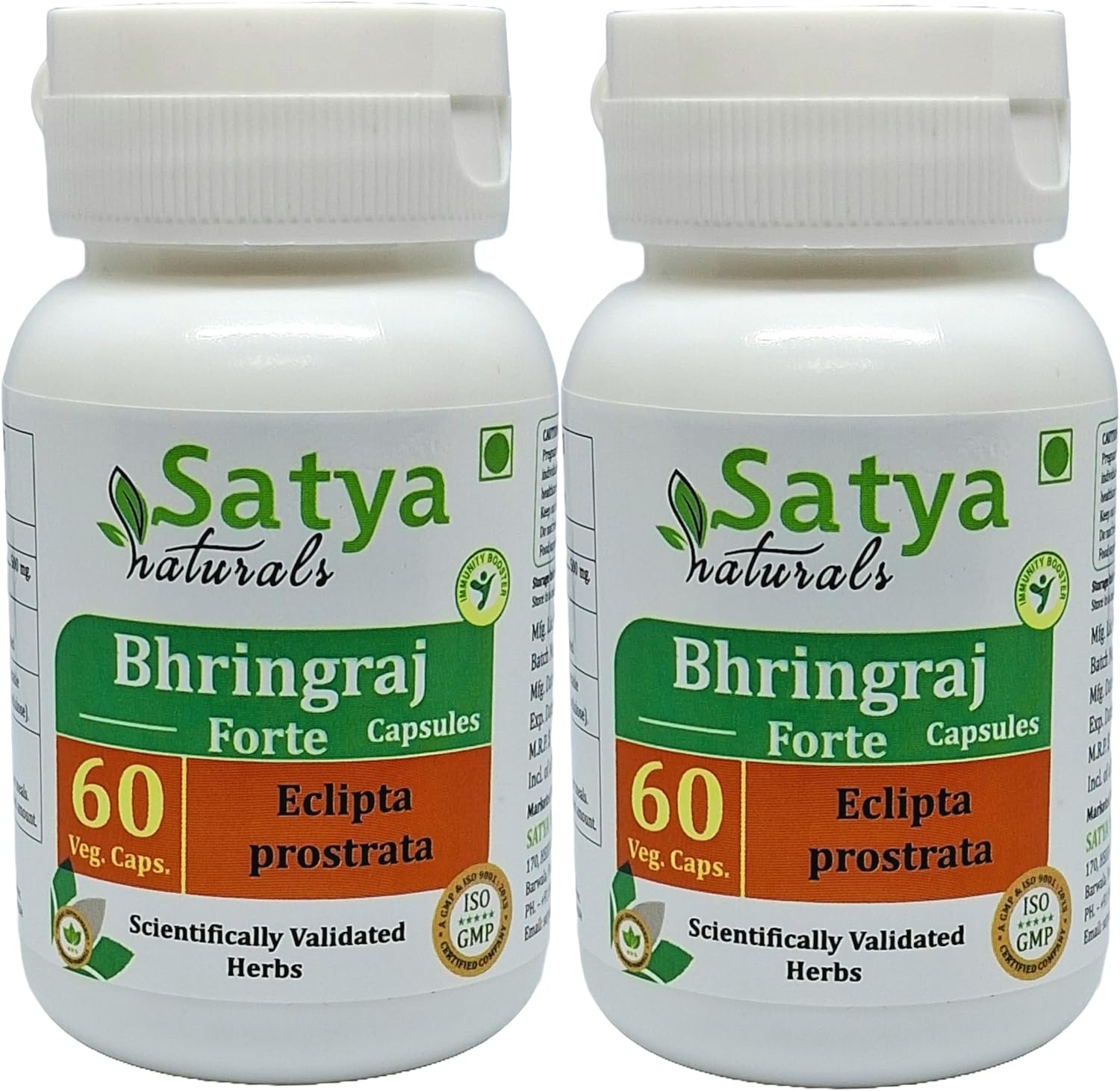 Bhringraj Cápsulas, 500mg, 60 Cápsulas (Pack de 2)