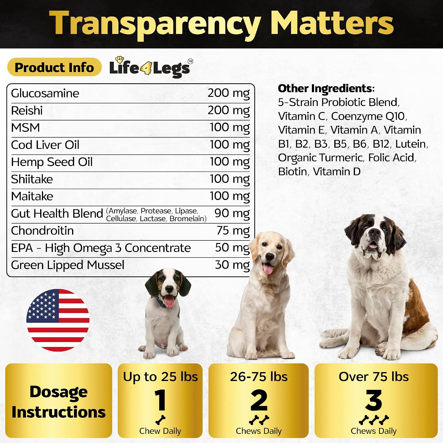 Life4Legs Soft Chews Multivitamínicos para Perros