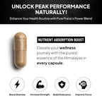 Pure Prana Shilajit Ashwagandha Safed Musli Gokshura for Men - Himalayan Power Blend