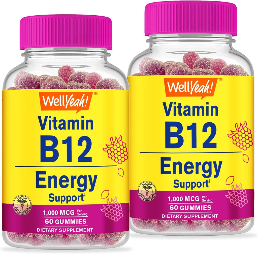WellYeah Vitamina B12 1000mcg Gomitas - Apoyo Energético e Inmune