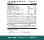 Michael's Health Naturopathic Programs Pre-Teen Girls - 60 Comprimidos Vegetarianos - Multivitamínico Diario para Crecimiento y Desarrollo Saludable - Kosher - 30 Dosis