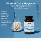 Designs for Health Vitamin D Supreme - Vitamina D3 5000 UI con 2000 mcg de Vitamina K MK-4 para Huesos y Corazón (180 Cápsulas)