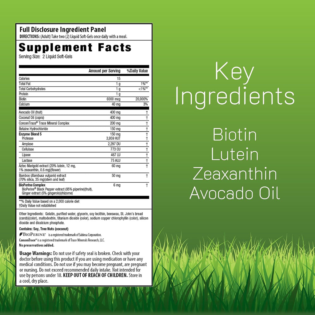 Irwin Naturals Biotin-6000 - 60 Softgels Líquidos
