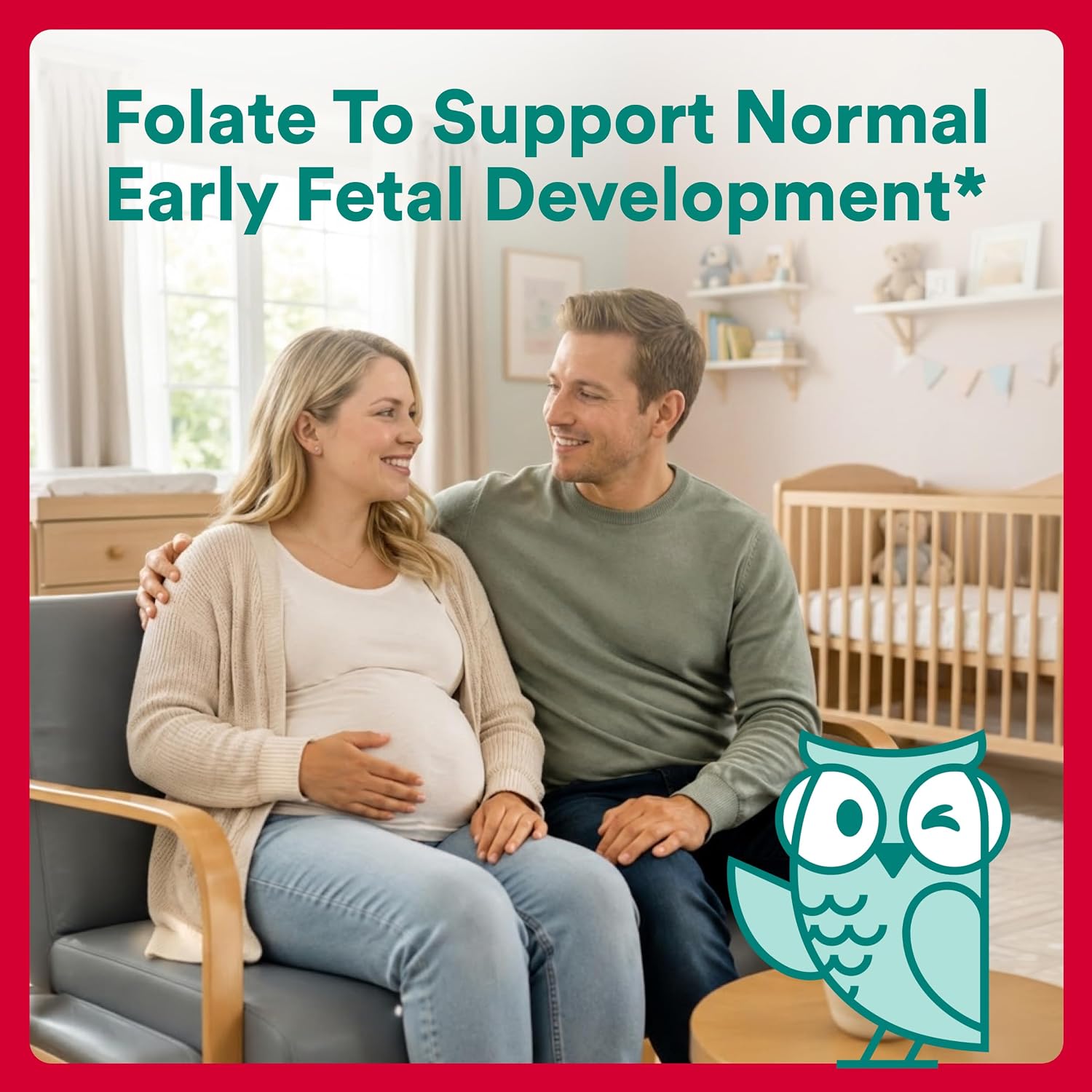 SmartyPants Vitaminas Prenatales Orgánicas para Mujeres - Gominolas Multivitamínicas con Probióticos, Metilfolato, Omega 3 (ALA), Vitamina D3, C, B12, B6, A, K2, Zinc y Colina - 120 unidades (30 días)