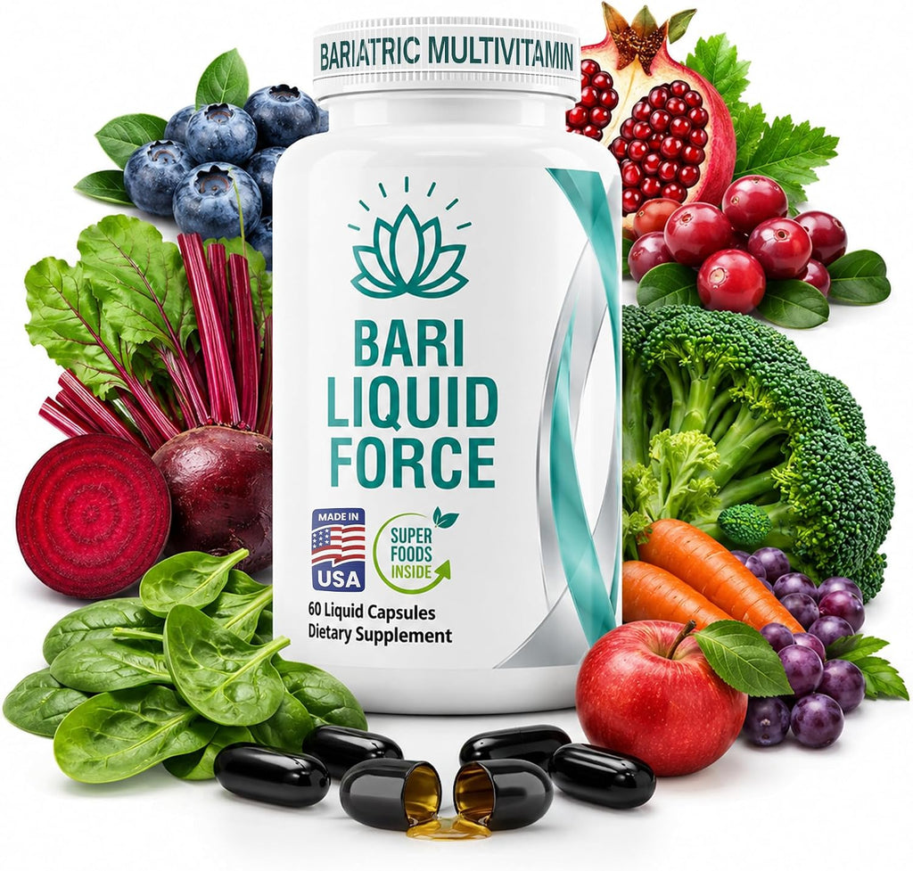 Multivitamínico Bariátrico con Hierro - Cápsulas Líquidas de Rápida Absorción - 60 Cápsulas
