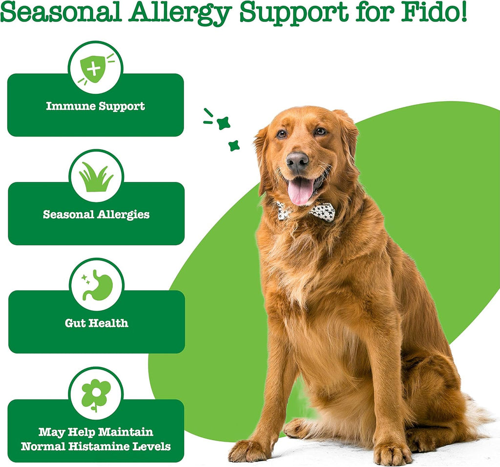Zesty Paws Allergy Immune Soft Chews + Hemp Seed - 90 Masticables