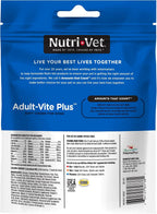 Nutri-Vet Adult-Vite Plus Multivitamínico para Perros, Snacks Blandos, 70 Unidades