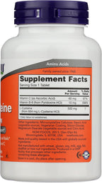NOW Foods L-Cisteína 500 mg, 100 Comprimidos