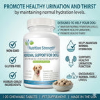 Nutrition Strength Adrenal Support for Dogs - Suplemento Adrenal para Perros, 120 Comprimidos Masticables