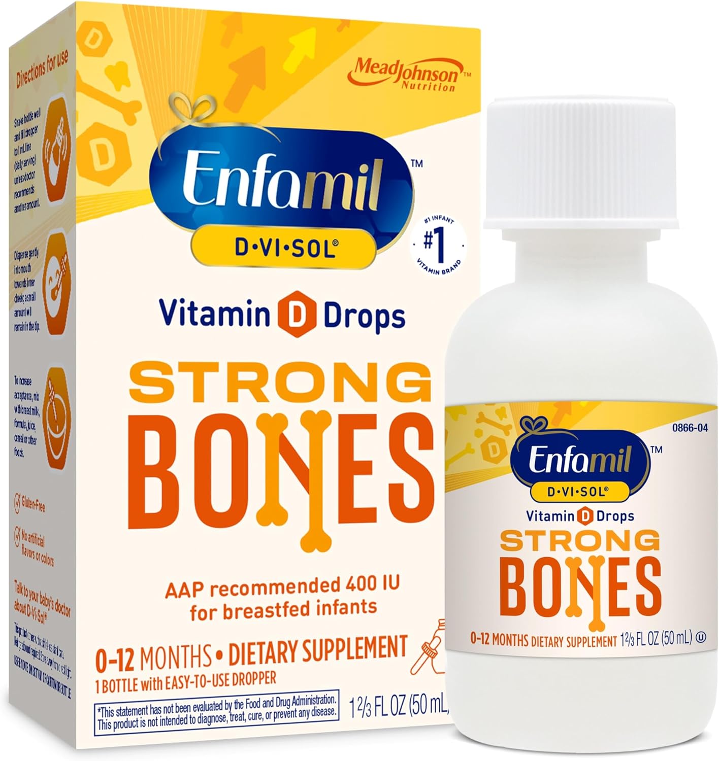 Enfamil Vitamin D-Vi-Sol Vitamin D Drops for Babies, 50 ml