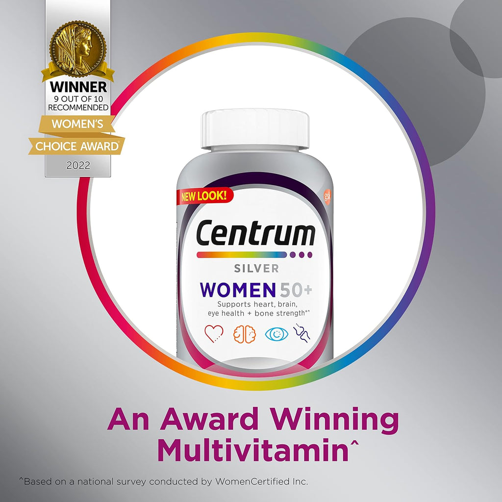 Centrum Silver Multivitamínico para Mujeres 50+ - 200 Comprimidos