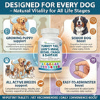 Nutrition Strength 15-in-1 Mushroom Support para Perros - 90 Comprimidos Masticables