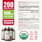 biophix D-Mannose Orgánico 1500 mg, 200 Cápsulas Vegetales