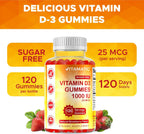 Vitamatic Vitamina D3 1000 UI Gominolas Sin Azúcar (120 Gominolas)
