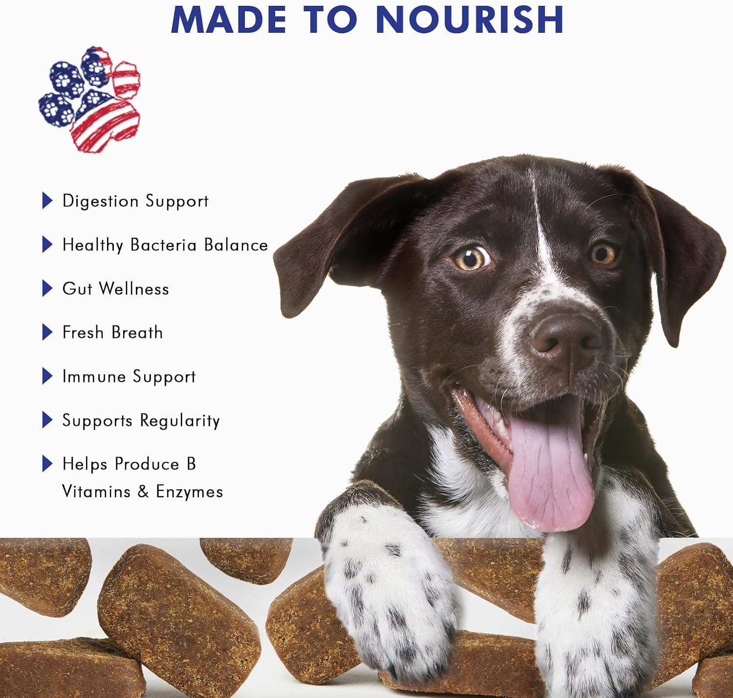 Pawfetto Probióticos Avanzados para Perros y Gatos - 90 Masticables Sabor Pato
