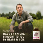 HEART & SOIL – Suplemento de Cerebro de Res 100% Pasto 3000 mg – Memoria y Concentración – 180 Cápsulas