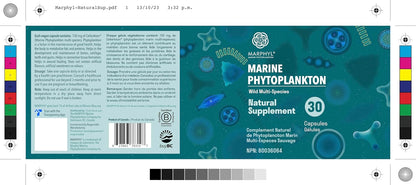 MARPHYL Marine Phytoplankton Wild Multi – Minerales traza: Calcio, magnesio, zinc, selenio, entre otros, que – Image 8