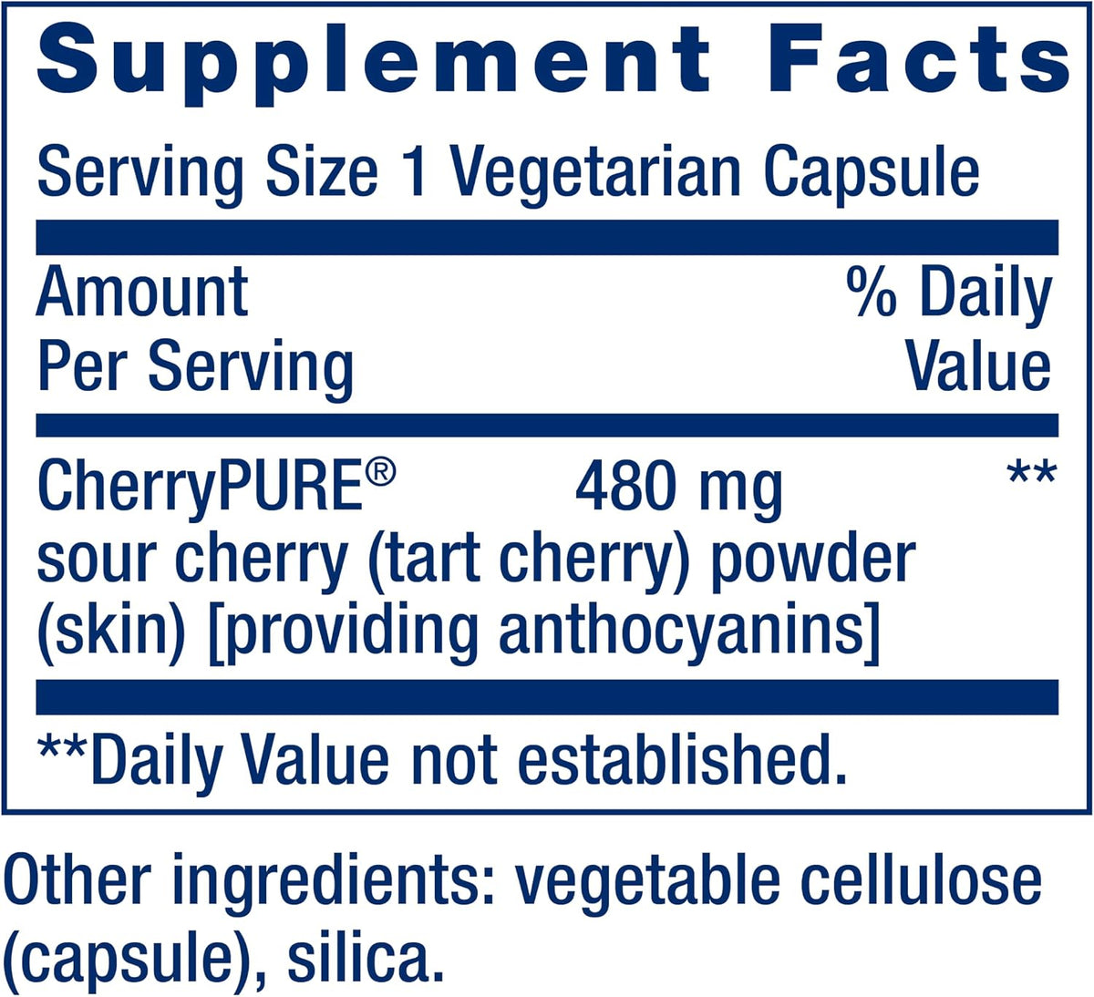 Life Extension Tart Cherry con CherryPURE® - 60 Cápsulas – Image 3