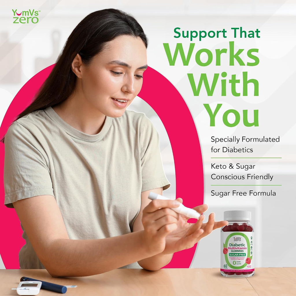 YUM-V'S Multivitamin Gummies Sin Azúcar – Gomitas Multivitamínicas Keto-Friendly – 60 Unidades