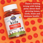 Garden of Life Kids Vitamina D3, Naranja, 20 mcg (800 UI), 60 Gominolas Vegetarianas