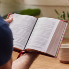Biblia KJV Letra Grande: Piel de Cabra Roja - Premier Collection (Tamaño Personal, Índice de Pestañas)