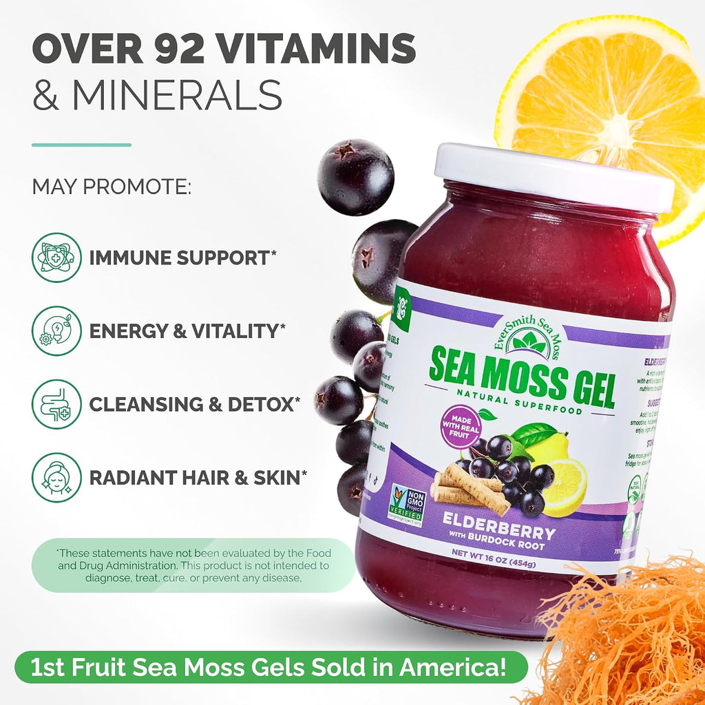 Gel de Musgo de Mar Irlandés Silvestre - Rico en Nutrientes - 1 Tarro