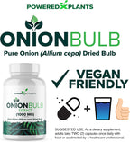 Onion Bulb Extract 1000mg – Pure All Natural Onion (Allium Cepa) Dried Bulb – 120 Cápsulas