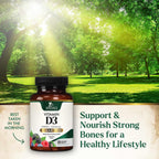 Vitamina D3 5000 UI (125 mcg) por Dosis - Comprimidos Masticables Extra Fuertes sin Azúcar - Apoyo Inmunitario, Huesos, Dientes y Músculos - Sin Gluten - 60 Comprimidos
