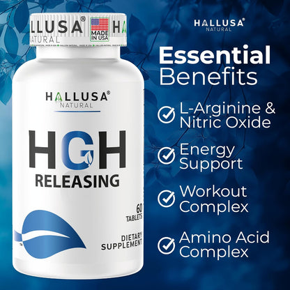 HGH-Releasing Support Supplement con L-Arginina y Ornitina | Apoyo para la Recuperación Muscular y el Rendimiento | Complejo – Image 6