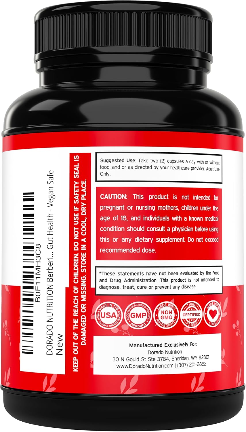 GLP-1 Berberine Supplement - 30 Cápsulas - Apoyo Digestivo y Bienestar