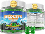 Gominolas de Zeolita para Niños y Adultos - Detox Suave, Sin Azúcar, Vegano, 60 uds.