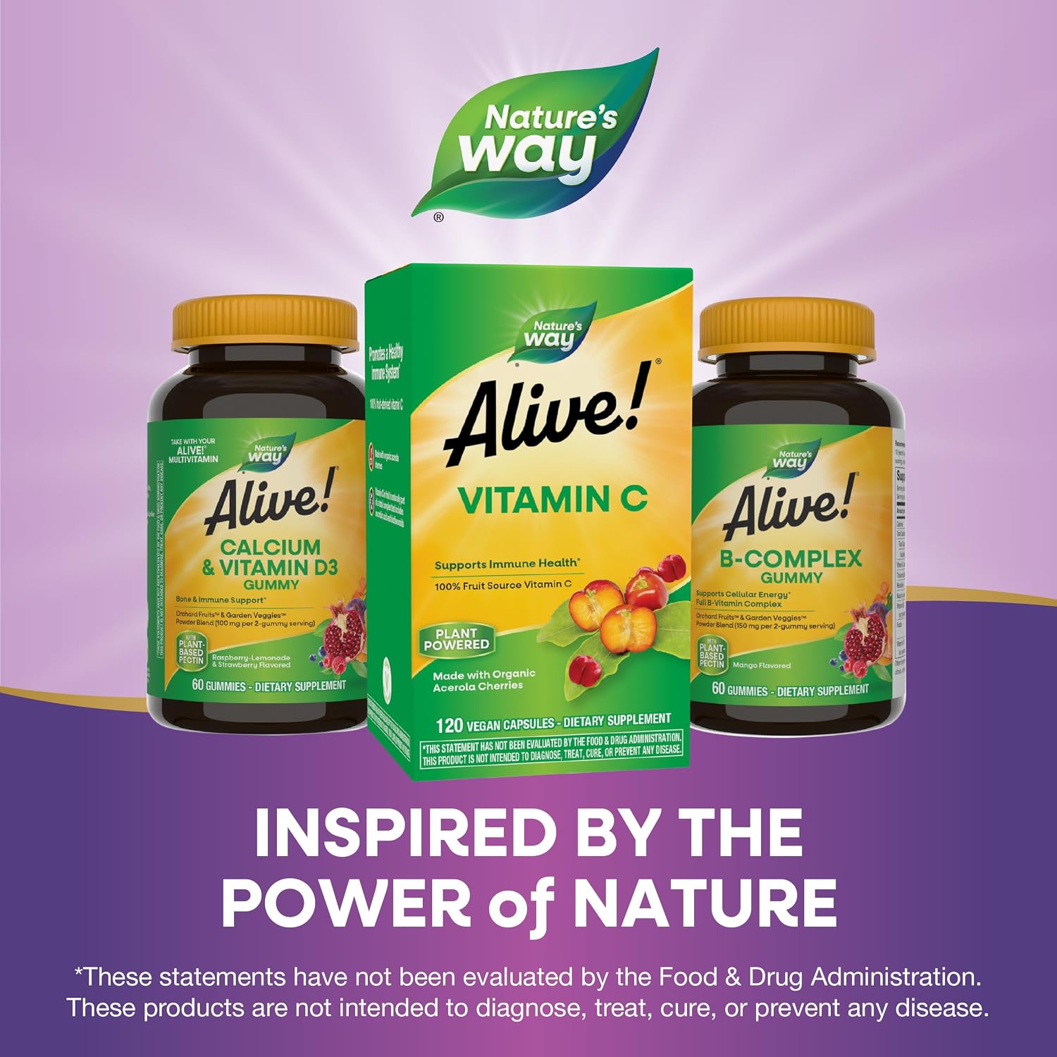 Alive! Organic Acerola Vitamin C - 120 Capsules