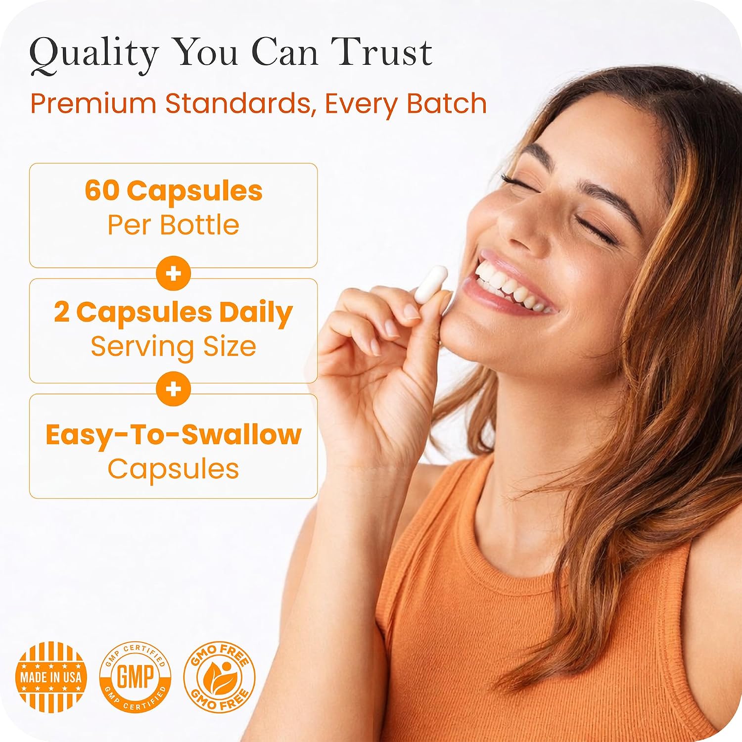 Complejo Avanzado de Glutatión 500mg con Fucoidan y Vitamina C, 60 Cápsulas