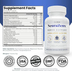 Zen Nutrients NeuraZenX - Suplemento de Apoyo Nervioso con Ácido Alfa Lipoico, Benfotiamina, L-Carnitina y Cúrcuma
