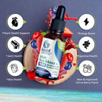 Irish Sea Moss Drops - Sabor Cítricos Bayas - 92+ Minerales y Vitaminas Esenciales - 60 ml