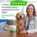 BARK&SPARK Multivitamínico para Perros con Glucosamina, Condroitina y Omega 3 - 120 Comprimidos