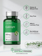 Horbäach Suplemento Herbal de Eyebright | 180 Cápsulas | Sin OGM, Sin Gluten