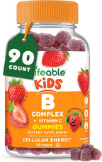 Lifeable Complejo B para Niños con Vitamina C - Gominolas Veganas de Vitaminas B - 90 Gominolas