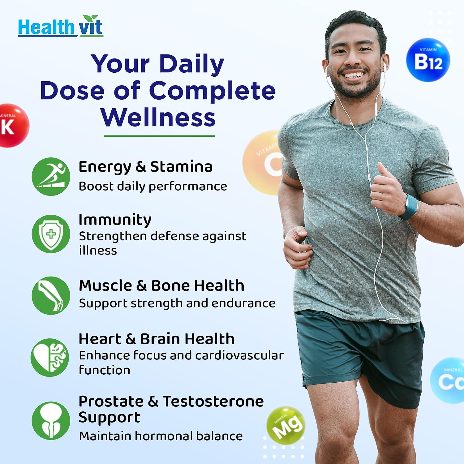 Healthvit Cenvitan Men Multivitaminas y Multiminerales - 60 Comprimidos