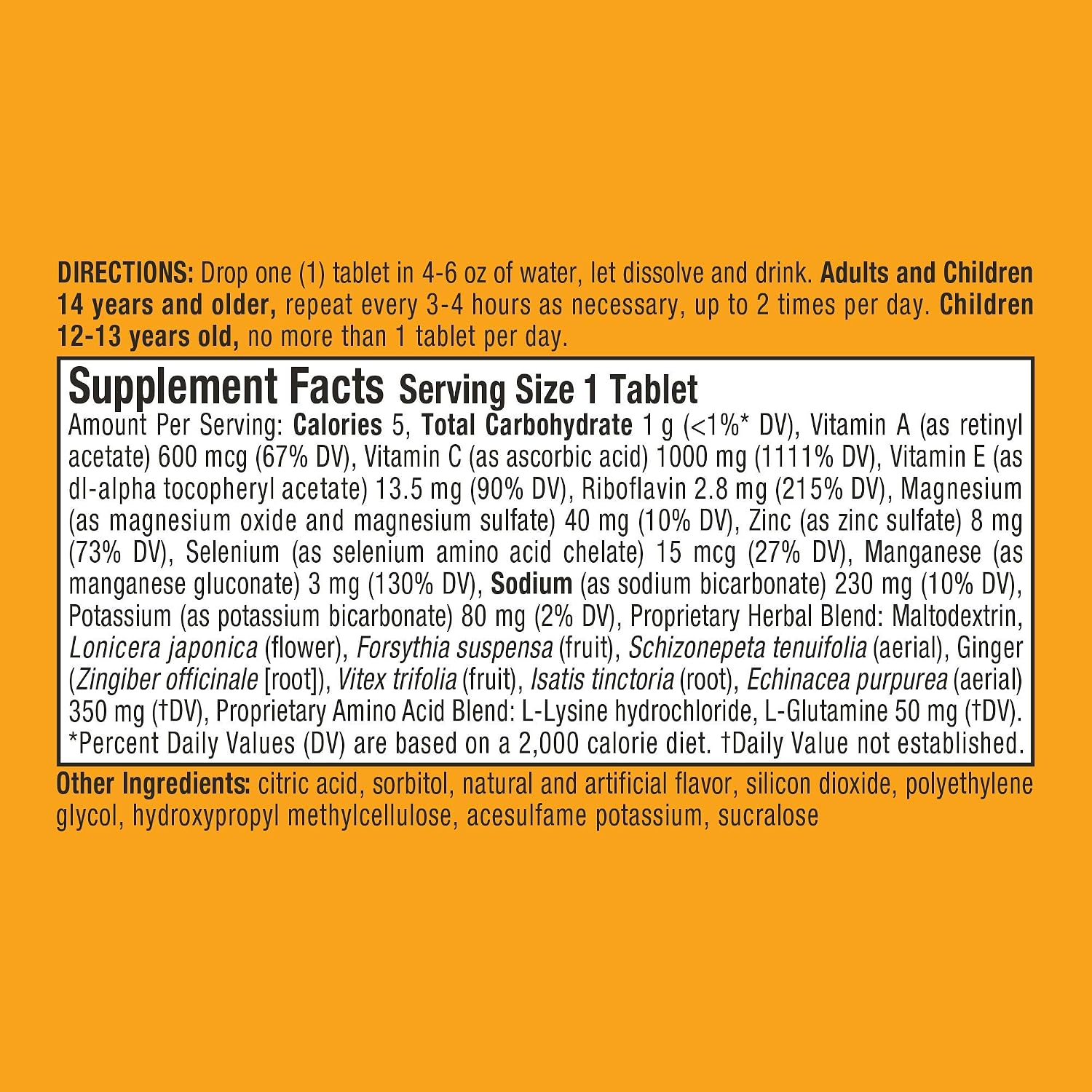 Airborne Naranja Picante Vitamina C 1000 mg Efervescente - Paquete de 3