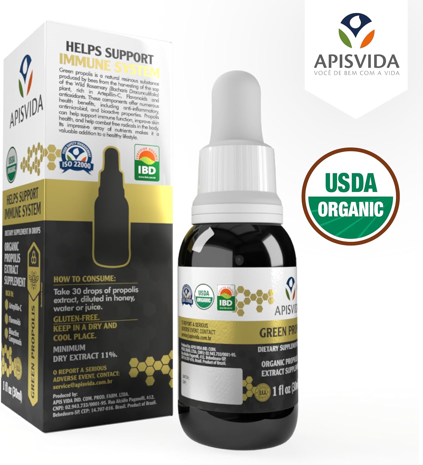 Organic Green Propolis Extract Propoflex 1fl oz - 30ml